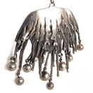 Pentti Sarpaneva |Todella kookas Riipus | Kaulakoru | 830 Hopeaa -72