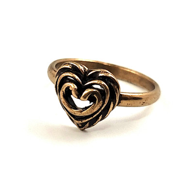 Kalevala Koru | Talon sydän SORMUS | 16,5mm | Pronssia