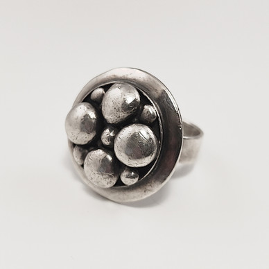 OH/ Ossian Hopea, Porvoo,Finland. Saara Hopea, Ring ,Hand made,  Sterling -60