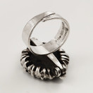 Turun Hopea oy | Pentti Sarpaneva | Sormus Akaatilla | Hopeaa -76