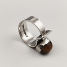 kupittaan kulta oy | Elis Kauppi | Tiikerinsilmä Sormus | Hopeaa -61