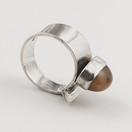 kupittaan kulta oy | Elis Kauppi | Tiikerinsilmä Sormus | Hopeaa -61