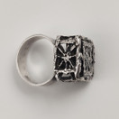 Turun Hopea oy | Pentti Sarpaneva | Pitsi - Sormus | Hopeaa -70