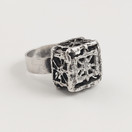 Turun Hopea oy | Pentti Sarpaneva | Pitsi - Sormus | Hopeaa -70