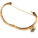 Kauniskoru | Rannerengas sinisellä kivellä ja timanteilla | Rannekoru 585 kultaa -75