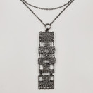 Turun Hopea oy | Pentti Sarpaneva | (iso) Pitsi -Riipus | Kaulakoru Hopeaa