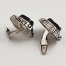 Turun Hopea oy | Pentti Sarpaneva | 'Kelo' Cufflinks |  Silver 