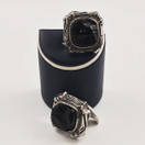Turun Hopea oy | Pentti Sarpaneva | 'Kelo' Cufflinks |  Silver 