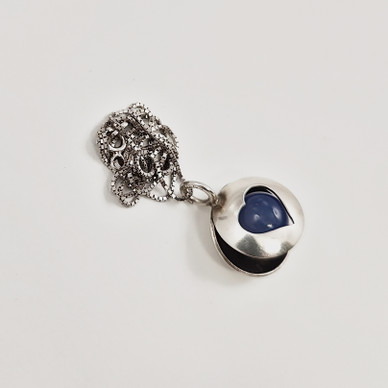 Kupittaan Kulta | Elis Kauppi | Sydän Riipus sinisellä pallolla |  Hopeaa