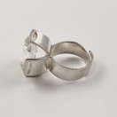 Kultasepät Salovaara ky| Upea Sormus Kirkkaalla kivellä | Hopeaa 