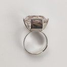 Kultasepät Salovaara ky| Upea Sormus Kirkkaalla kivellä | Hopeaa 