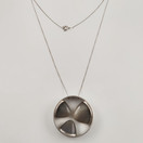 HK / Heikki Kaksonen | Pyöreä Akaatti Riipus | Kaulakoru Hopeaa -58