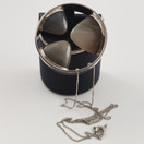 HK / Heikki Kaksonen | Pyöreä Akaatti Riipus | Kaulakoru Hopeaa -58