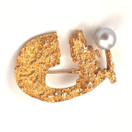 Lapponia | Björn Weckström | AURINKOLAIVA -Solki | Rintakoru Helmellä | Kultaa 