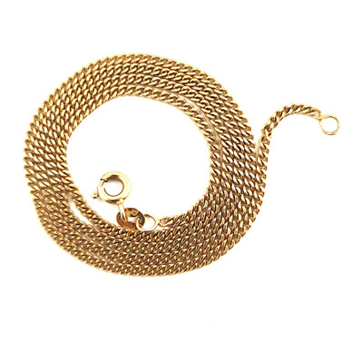 Kultajousi oy | Panssariketju, 2/420mm | Kaulaketju | 585 Kultaa