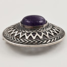 Kalevala Koru | Uskelan solki | Ametisti, Hopeaa -65