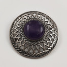 Kalevala Koru | Uskelan solki | Ametisti, Hopeaa -65