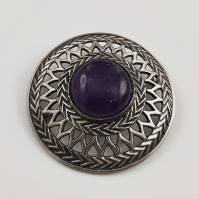 Kalevala Koru | Uskelan solki | Ametisti, Hopeaa -65