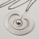 Tapio Wirkkala | todella suuri Omena -Riipus | KAULAKORU Hopeaa -76