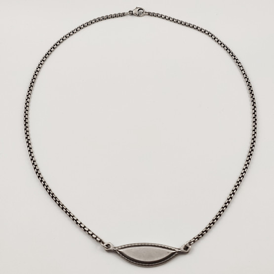 Kalevala koru | Väinö Kääty | Kaulakoru laatalla | 925 Hopeaa 