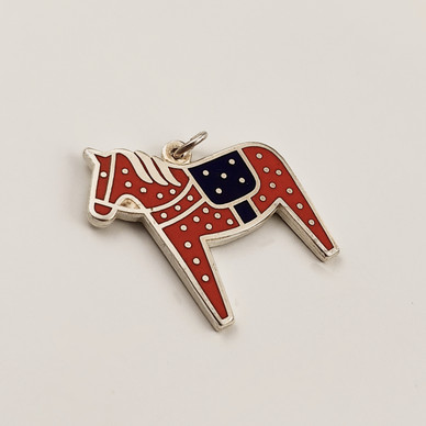 SPORR | Ihana riipus | Emaloitu Hevonen | 925 Hopeaa -78