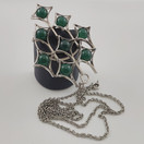 Kultasepät Salovaara | K.Sara | (iso) upea Riipus | Kaulakoru Hopeaa 