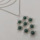 Kultasepät Salovaara | K.Sara | (iso) upea Riipus | Kaulakoru Hopeaa 