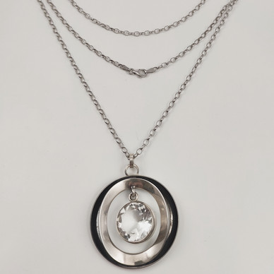 E.Granit & co. Helsinki | Finnish Vintage pendant | Necklace | Silver -76