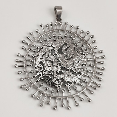 Kultakeskus, Finland | Tapio Wirkkala | 'Full moon' pendant |  Sterling