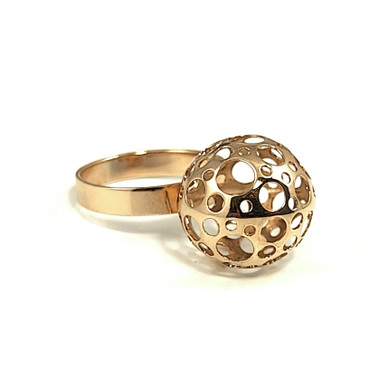 Kultakeskus oy | Liisa Vitali | Leppäkerttu sormus | 14k kultaa -93