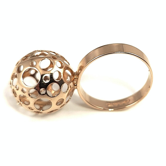 Kultakeskus oy | Liisa Vitali | Leppäkerttu sormus | 14k kultaa -93