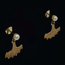 Kalevala Koru | MUISTO Korvakorut helmillä | 14k kultaa