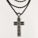 Turun Hopea oy | Pentti Sarpaneva | (iso) Pitsi RistiRiipus | Kaulakoru Hopeaa -69