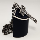 Turun Hopea oy | Pentti Sarpaneva | (iso) Pitsi RistiRiipus | Kaulakoru Hopeaa -69