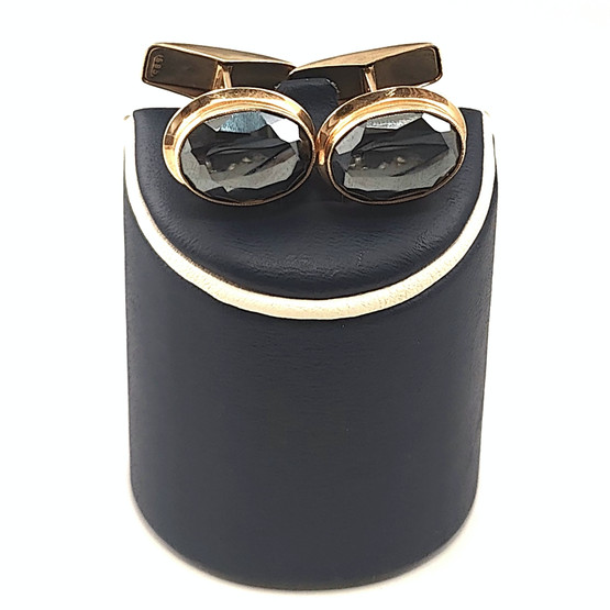 Alppikulta oy,Helsinki | Kalvosinnapit | Hematiitit | 14k Kultaa -65