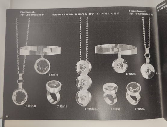 Kupittaan Kulta oy |  Elis Kauppi |  Sormus Ametistilla | Hopeaa -64