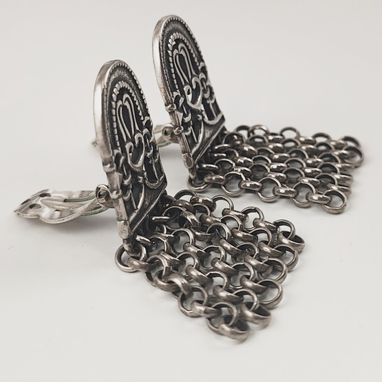 KALEVALA Koru | Hämäläinen juhlakääty korvikset | KLIPSIT | 925 Hopeaa