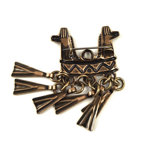 Kalevala Koru | Kaksipäinen hevonen | Rintakoru |  Pronssia