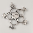 Kultateollisuus oy | JORMA LAINE | Kromimarmori riipus  |  Hopeaa -75