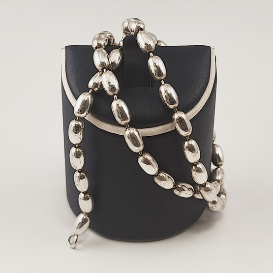 Oliiviketju  / Papuketju / oliiviketju | 45cm | Hopeaa