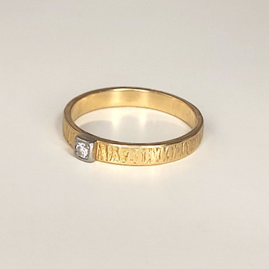 Lapponia |  Björn Weckström | Lapinkihla | Sormus timantilla |  18k Kultaa  -76