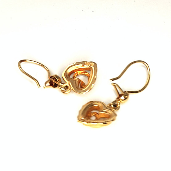 Kalevala koru | Talon sydän Korvakorut | Koukulliset korvikset |  14k kultaa 