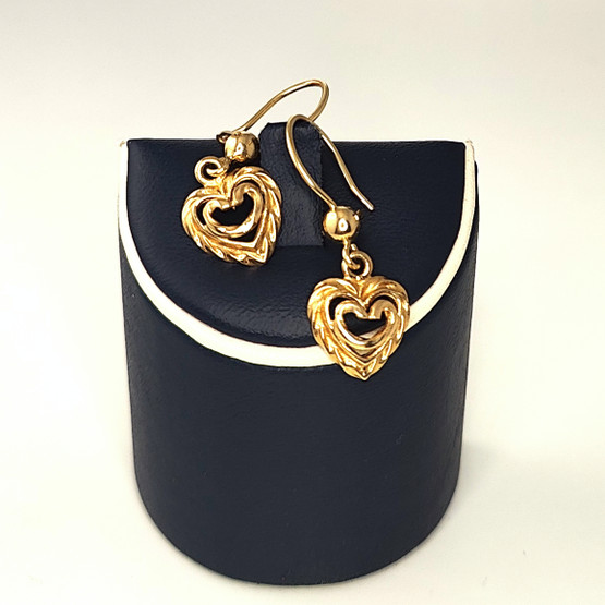 Kalevala koru | Talon sydän Korvakorut | Koukulliset korvikset |  14k kultaa 