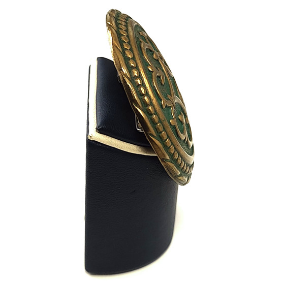 Kotimainen Vintage solki | Rintakoru | Pronssia