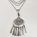 Kalevala koru | (iso) Kuutar riipus | kaulakoru | hopeaa 