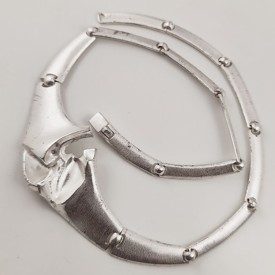 LAPPONIA | Björn Weckström | RISTIAALLOKKO kääty | Kaulakoru | Hopeaa -90