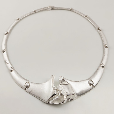 LAPPONIA | Björn Weckström | RISTIAALLOKKO kääty | Kaulakoru | Hopeaa -90