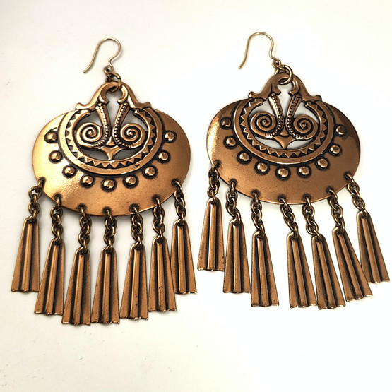 Kalevala Koru | Germund Paaer | (todella isot) Kuutar korvakorut | Pronssia