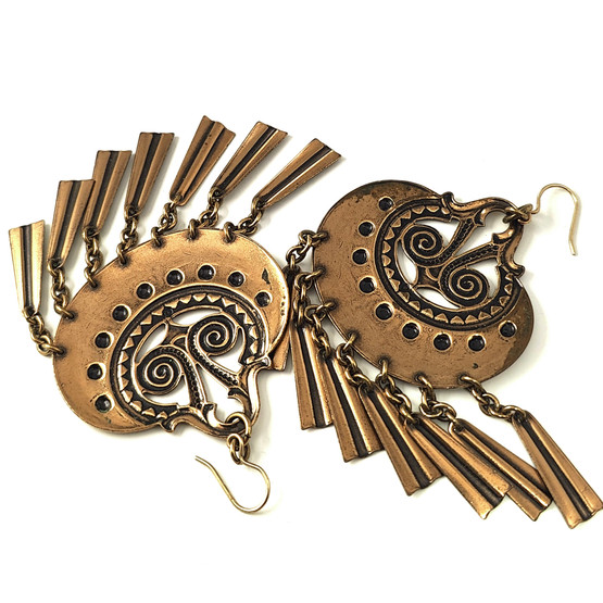 Kalevala Koru | Germund Paaer | (todella isot) Kuutar korvakorut | Pronssia