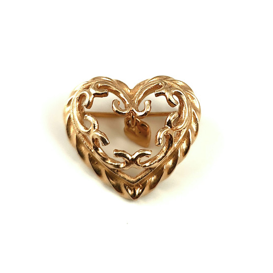 Kalevala koru | Talon sydän SOLKI | Rintakoru 14k kultaa 